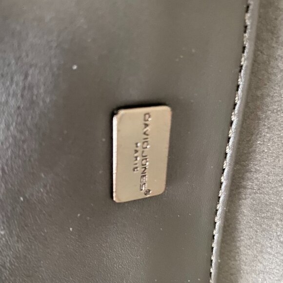 David Jones Paris Hobo Gray Bag with Hand Strap - Picture 4 of 6